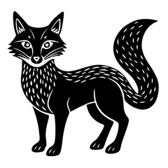 black cat vector illustration