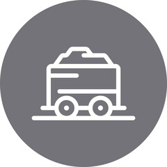 Gold mine single icon vector illustration