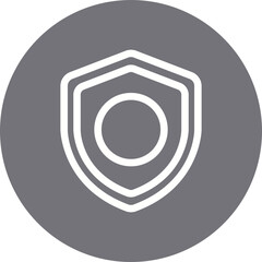 Sheild single icon vector illustration