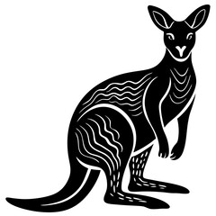 kangaroo vector illustration