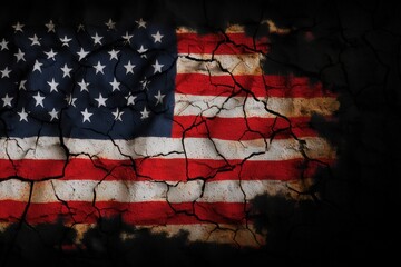 Mobile phone wallpaper featuring a distressed American flag design