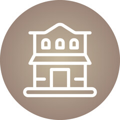 Bank single icon vector illustration