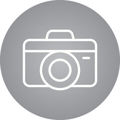 Camera single icon vector illustration