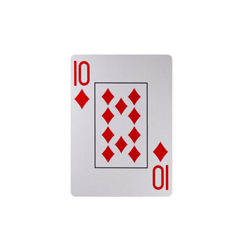 Full Deck: 52 Standard Playing Cards Photographed Individually and Isolated
