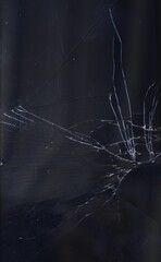 Broken mobile phone screen, cracked screen, cut lines, damaged smartphone monitor, broken mobile phone with scratches, broken phone screen glass, broken device, broken gadget, need to repair.