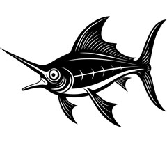 vector illustration of a fish