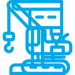 Machine single icon vector illustration