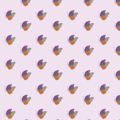 Butterfly seamless pattern design for fabric	