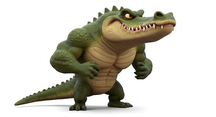 Fototapeta premium vector art line of angry alligator or crocodile face with fire effect and siluet effect suitable for mockup and logo product of team isolated white background