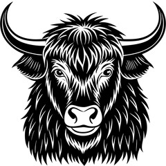 vector illustration of a bull