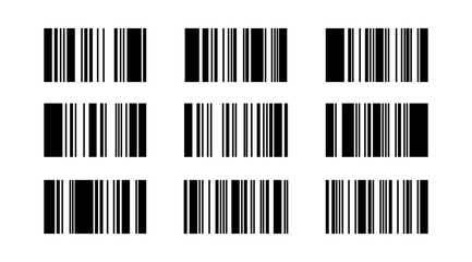 Isolated Black Barcode vector design, Sale Sticker, Shoping, Sell and Business graphic elements illustration collection, Editable
