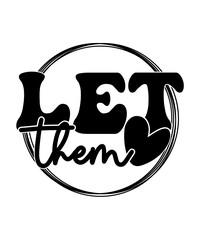 Let Them Eat Cake Inspirational Typography Design with Heart