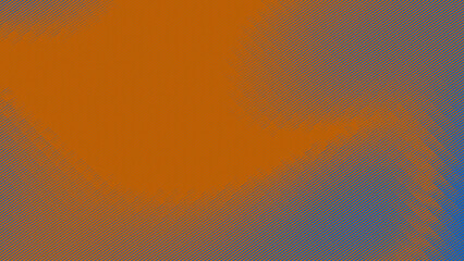 Vibrant Orange Field Abstract Background with Colorful Speckles Transitioning to Diagonal Blue...