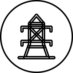 Power grid single icon vector illustration