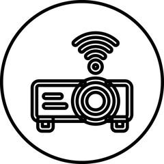 Projector single icon vector illustration