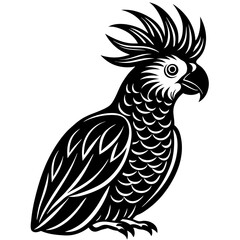 vector illustration of a parrot