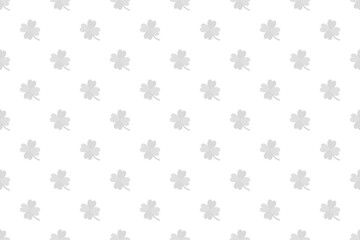 クローバードットパターングレー