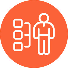 Human single icon vector illustration