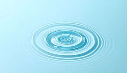 Serene Water Ripple Minimalist Blue Water Surface