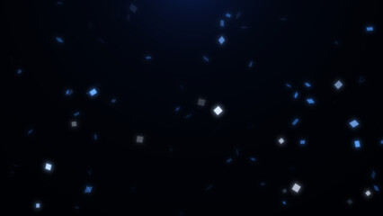 Particles glitter shimmers and sparkles in light. Festive background for holiday, birthday, wedding, party, new year.