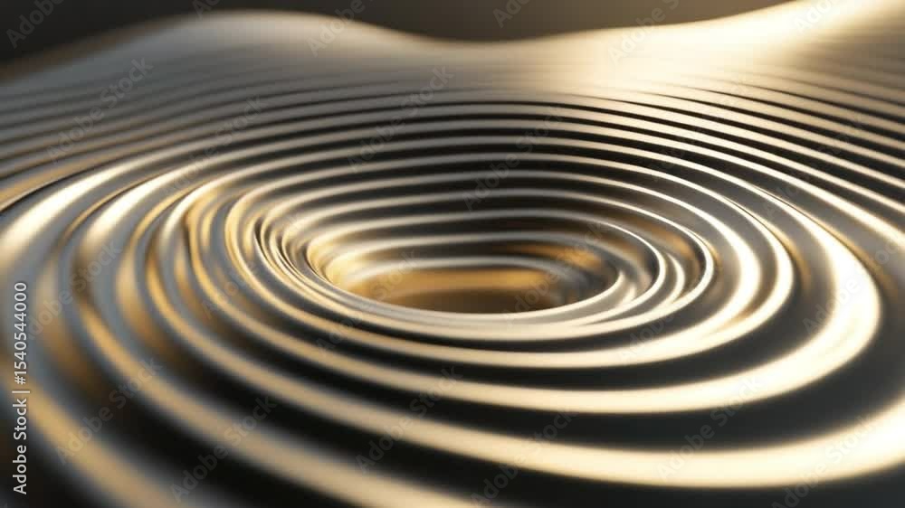 Poster Abstract Ripple Illusion: An artistic image capturing the essence of motion through mesmerizing concentric ripple patterns, evoking a sense of depth and energy.