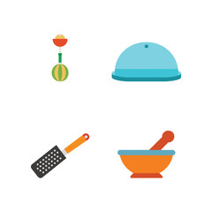 Comprehensive kitchen tools collection for essential cooking needs Vector illustration