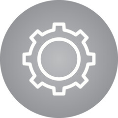 Gear single icon vector illustration