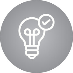 Bulb single icon vector illustration