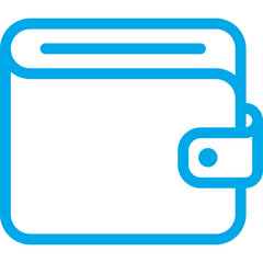 Obraz premium Wallet single icon vector illustration