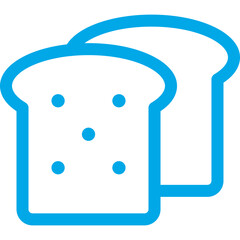 Bread single icon vector illustration