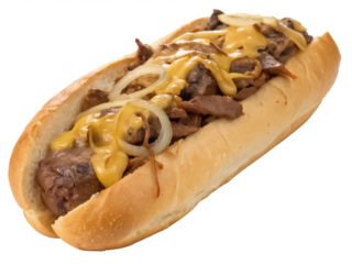 Philly cheesesteak png sandwich png food png fast food png American food png hoagie sandwich png transparent background image