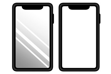 携帯電話画面黒