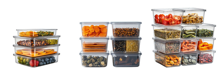Organized food storage solutions kitchen product image clean top view