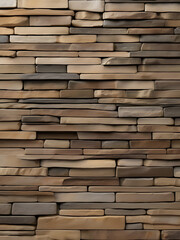 Antique Quarry Stone Wall with Earth-Toned Layers,AI