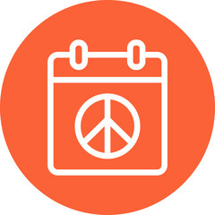 Peace single icon vector illustration