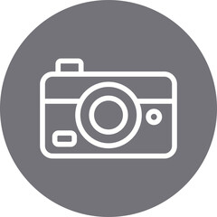 Camera single icon vector illustration