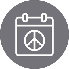 Peace single icon vector illustration