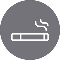 Smoke single icon vector illustration