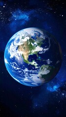 Earth with Space, Planet, and Globe.