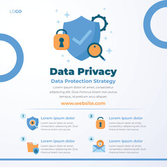 Cyber Security social media post design template