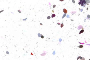 pink glitter, crystals and stones and bubbles in the water, beautiful original shiny background,...