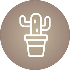 Cactus single icon vector illustration