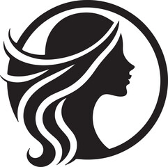 Minimalist Woman Profile Silhouette Inside Circle Frame

Modern Woman Head Silhouette – Elegant Beauty Vector

