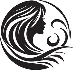 Minimalist Woman Profile Silhouette Inside Circle Frame

Modern Woman Head Silhouette – Elegant Beauty Vector

