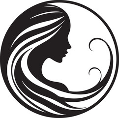 Minimalist Woman Profile Silhouette Inside Circle Frame

Modern Woman Head Silhouette – Elegant Beauty Vector

