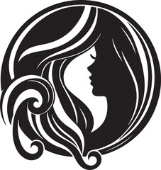 Minimalist Woman Profile Silhouette Inside Circle Frame

Modern Woman Head Silhouette – Elegant Beauty Vector

