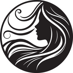 Minimalist Woman Profile Silhouette Inside Circle Frame

Modern Woman Head Silhouette – Elegant Beauty Vector

