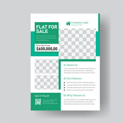 Modern Real Estate Flyer Template for Luxury Homes For Sale Featuring High-End Interior and Exterior Images