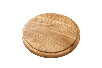 wooden plate isolated on white