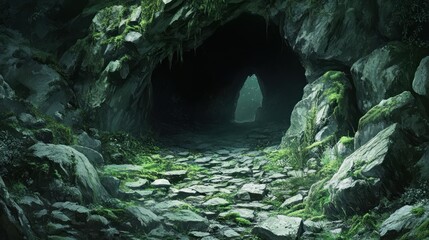 Mysterious Mossy Cave Entrance: A Journey into the Unknown